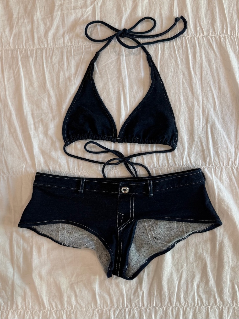 True Religion Vintage Denim Bikini Set